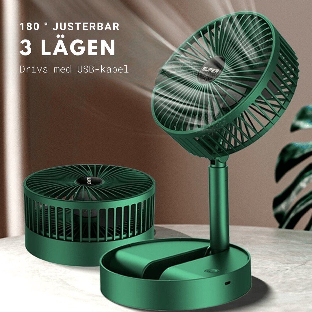 Fläkt - hopfällbar tar minimal plats