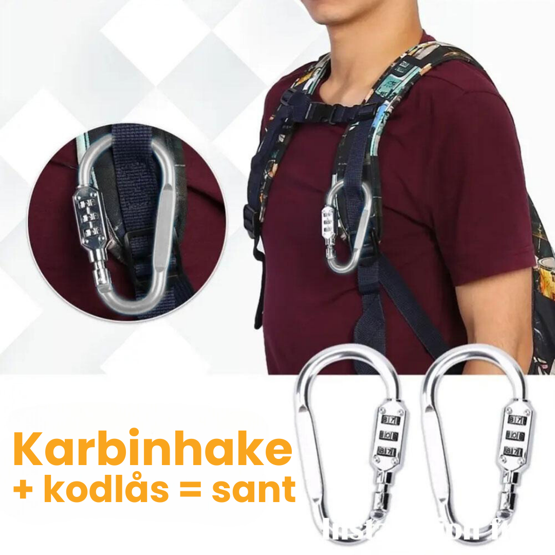 Karbinhake med kodlås