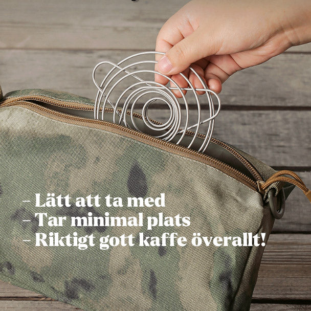 Hopfällbart kaffedroppfilter