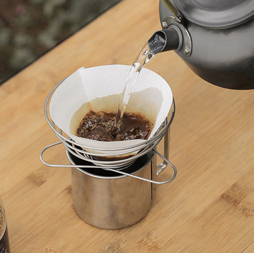 Hopfällbart kaffedroppfilter
