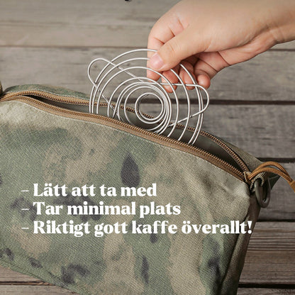 Hopfällbart kaffedroppfilter